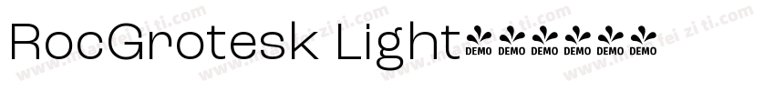 RocGrotesk Light字体转换